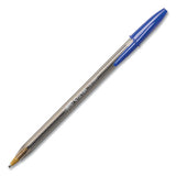 Cristal Xtra Bold Ballpoint Pen, Stick, Bold 1.6 Mm, Blue Ink, Clear Barrel, 24-pack