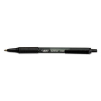 Soft Feel Retractable Ballpoint Pen Value Pack, Medium 1mm, Black Ink-barrel, 36-pack