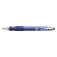 Velocity Retractable Ballpoint Pen, 1mm, Black Ink, Trans Black Barrel, Dozen