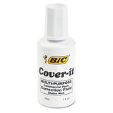 Cover-it Correction Fluid, 20 Ml Bottle, White, Dozen