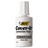 Cover-it Correction Fluid, 20 Ml Bottle, White, Dozen