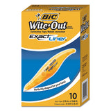 Wite-out Brand Exact Liner Correction Tape, Non-refillable, Blue, 1-5" X 236"