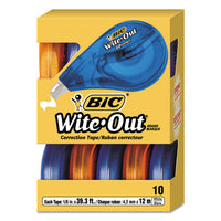 Wite-out Ez Correct Correction Tape Value Pack, Non-refillable, 1-6" X 472", 10-box