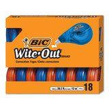 Wite-out Ez Correct Correction Tape, Non-refillable, 1-6" X 400", 4-pack