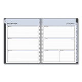 Passages Weekly-monthly Wirebound Planner, 11 X 8.5, Charcoal, 2021