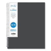 Passages Weekly-monthly Wirebound Planner, 11 X 8.5, Charcoal, 2021