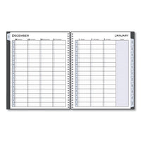Passages Weekly-monthly Wirebound Planner, Vertical Format, 11 X 8.5, Black Cover, 2021