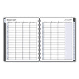 Passages Weekly-monthly Wirebound Planner, Vertical Format, 11 X 8.5, Black Cover, 2021