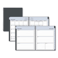 Passages Weekly-monthly Wirebound Planner, 8 X 5, Charcoal, 2021