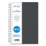 Passages Weekly-monthly Wirebound Planner, 8 X 5, Charcoal, 2021