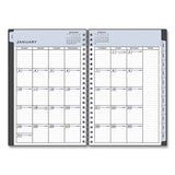 Passages Weekly-monthly Wirebound Planner, 8 X 5, Charcoal, 2021