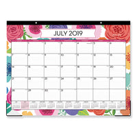 Mahalo Academic Year Desk Pad, 22 X 17, Tropical, 2020-2021