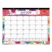 Mahalo Academic Year Desk Pad, 22 X 17, Tropical, 2020-2021