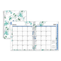 Lindley Weekly-monthly Wirebound Planner, 11 X 8.5, White-blue, 2021