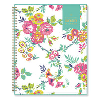 Day Designer Cyo Weekly-monthly Planner, 11 X 8.5, White-floral, 2021