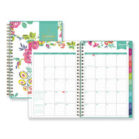 Day Designer Cyo Weekly-monthly Planner, 8 X 5, White-floral, 2021