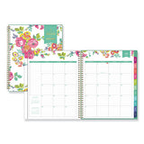 Day Designer Academic Year Cyo Weekly-monthly Planner, 11 X 8.5, Navy-floral, 2020-2021
