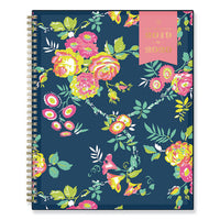 Day Designer Academic Year Cyo Weekly-monthly Planner, 11 X 8.5, Navy-floral, 2020-2021