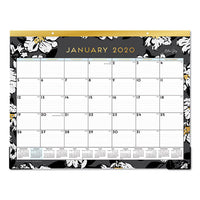 Baccara Dark Desk Pad, 22 X 17, 2021