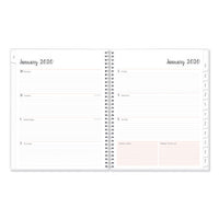 Joselyn Weekly-monthly Wirebound Planner, 11 X 8.5, Light Pink-peach-black, 2021