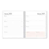 Joselyn Weekly-monthly Wirebound Planner, 11 X 8.5, Light Pink-peach-black, 2021