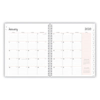 Joselyn Monthly Wirebound Planner, 10 X 8, Light Pink-peach-black, 2021