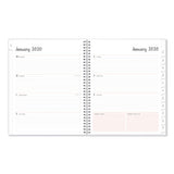 Joselyn Weekly-monthly Wirebound Planner, 8 X 5, Light Pink-peach-black, 2021