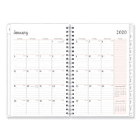 Joselyn Weekly-monthly Wirebound Planner, 8 X 5, Light Pink-peach-black, 2021