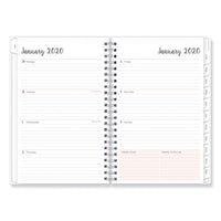 Joselyn Weekly-monthly Wirebound Planner, 8 X 5, Light Pink-peach-black, 2021