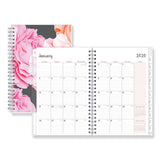 Joselyn Weekly-monthly Wirebound Planner, 8 X 5, Light Pink-peach-black, 2021