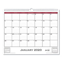 Classic Red Wall Calendar, 15 X 12, 2021