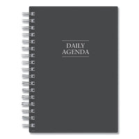 Passages Non-dated Perpetual Daily Planner, 8.5 X 5.5, Black Cover, 2021-2025