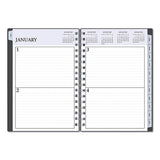 Passages Non-dated Perpetual Daily Planner, 8.5 X 5.5, Black Cover, 2021-2025