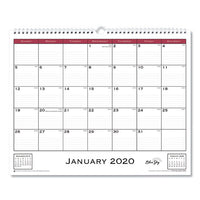 Classic Red Wall Calendar, 12 X 17, 2021