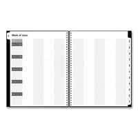 Teacher Academic Year Weekly-monthly Lesson Planner, 11 X 8.5, Black, 2021-2022