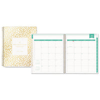 Day Designer Daily-monthly Frosted Planner, Rugby Stripe Artwork, 10x8, Black-white Cover, 12-month (july To June): 2022-2023