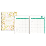 Day Designer Daily-monthly Frosted Planner, Rugby Stripe Artwork, 10x8, Black-white Cover, 12-month (july To June): 2022-2023