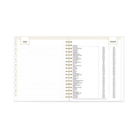 Day Designer Daily-monthly Frosted Planner, Rugby Stripe Artwork, 10x8, Black-white Cover, 12-month (july To June): 2022-2023