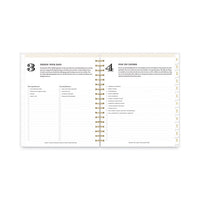 Day Designer Daily-monthly Frosted Planner, Rugby Stripe Artwork, 10x8, Black-white Cover, 12-month (july To June): 2022-2023