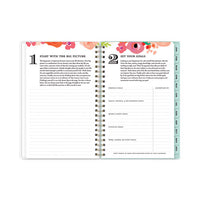 Day Designer Secret Garden Mint Frosted Weekly-monthly Planner, 8 X 5, Multicolor Cover, 12-month (jan To Dec): 2023