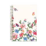 Fly By Frosted Weekly-monthly Planner, Fly By Butterflies Artwork, 8 X 5, Blush-pink Cover, 12-month (jan To Dec): 2023