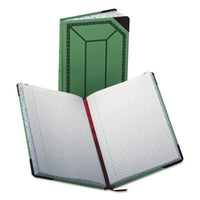 Record-account Book, Record Rule, Green-red, 300 Pages, 12 1-2 X 7 5-8