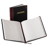 Log Book, Record Rule, Black-red Cover, 150 Pages, 10 3-8 X 8 1-8