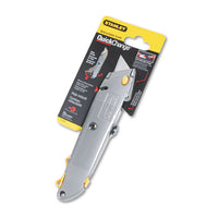 Quick-change Utility Knife W-retractable Blade & Twine Cutter, Gray