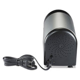 Quietsharp Glow Classroom Electric Pencil Sharpener, Ac-powered, 6.13" X 10.69" X 9", Silver-black