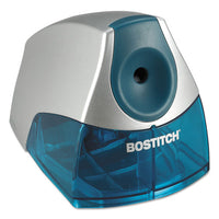 Personal Electric Pencil Sharpener, Ac-powered, 4.25" X 8.4" X 4", Blue