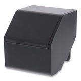 Konnect Desktop Organizer Storage Bin, Short, 3.4" X 3.5" X 3.5", Black