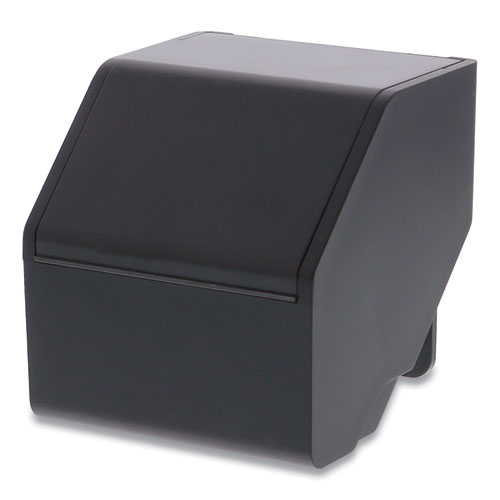 Konnect Desktop Organizer Storage Bin, Short, 3.4" X 3.5" X 3.5", Black