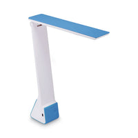 Konnect Rechargeable Folding Led Desk Lamp, 2.52" X 2.13" X 11.02", Gray-blue