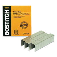 Heavy-duty Premium Staples, 0.63" Leg, 0.5" Crown, Carbon Steel, 1,000-box